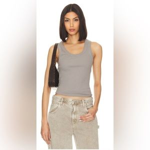 Agolde Poppy Ribbed Tank-Medium